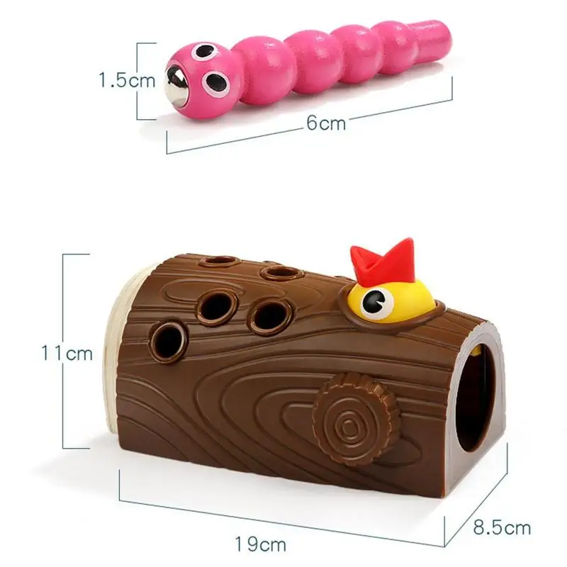 

Creative Woodpecker Toy Catching Parent-child Game Toy Children's Education Early Education Magnetic Feeding Bird Toy