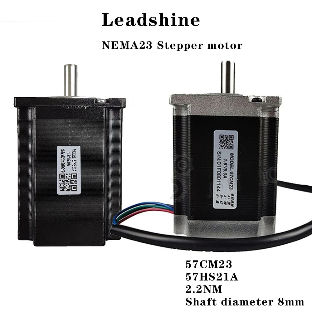 Шаговый двигатель Leadshine Nema23 57CM23 57HS21A, 2 фазы, 2,2, 5 А, шаговый двигатель для 3D-принтера, гравировально-фрезерного станка с ЧПУ