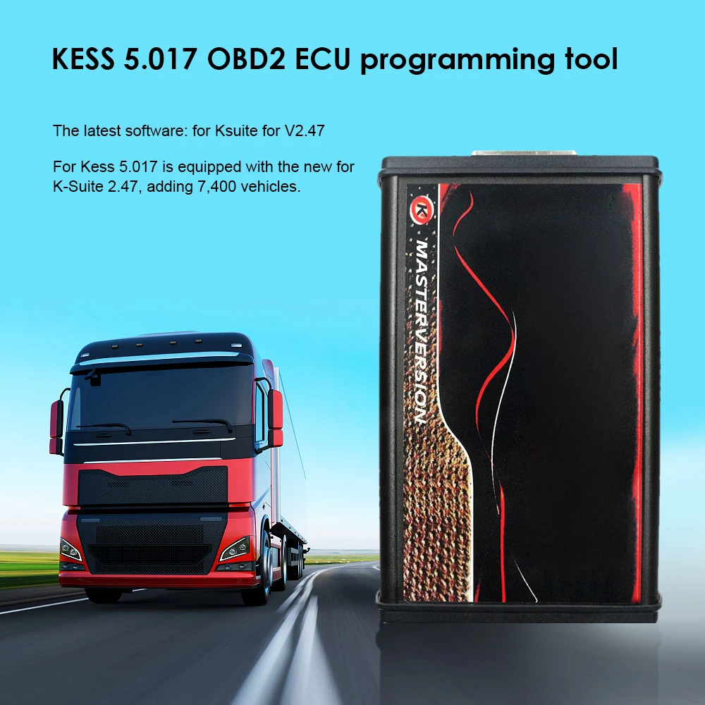 

Kess 5.017 Online Version OBD2 ECU Programming Tool Kit OBD2 Kit For Cars Trucks Tractors Auto Accessories 6 Languages Car Tools