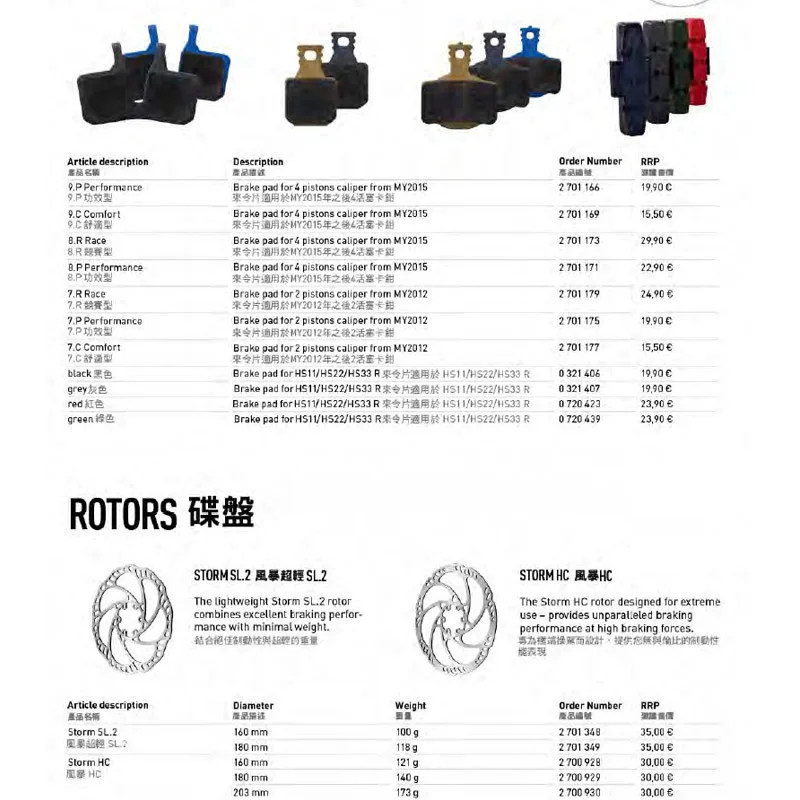 Magura mt2 mt4 mt5 mt7 mt8 оригинальные масляные дисковые гидравлические тормозные колодки