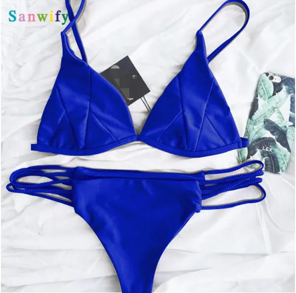 

2020 Sexy Swimwear Fashionable Bikinibikini Swimsuit Women's Sexy Solid Color Bikini