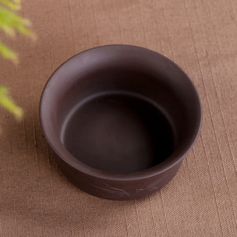 Винтажный керамический набор из фиолетовой глины столовая посуда для чайной