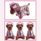 Плащ-дождевик для собак, прозрачный, дышащий, из ПВХ, ветрозащитный, водонепроницаемый, для щенков дождевые