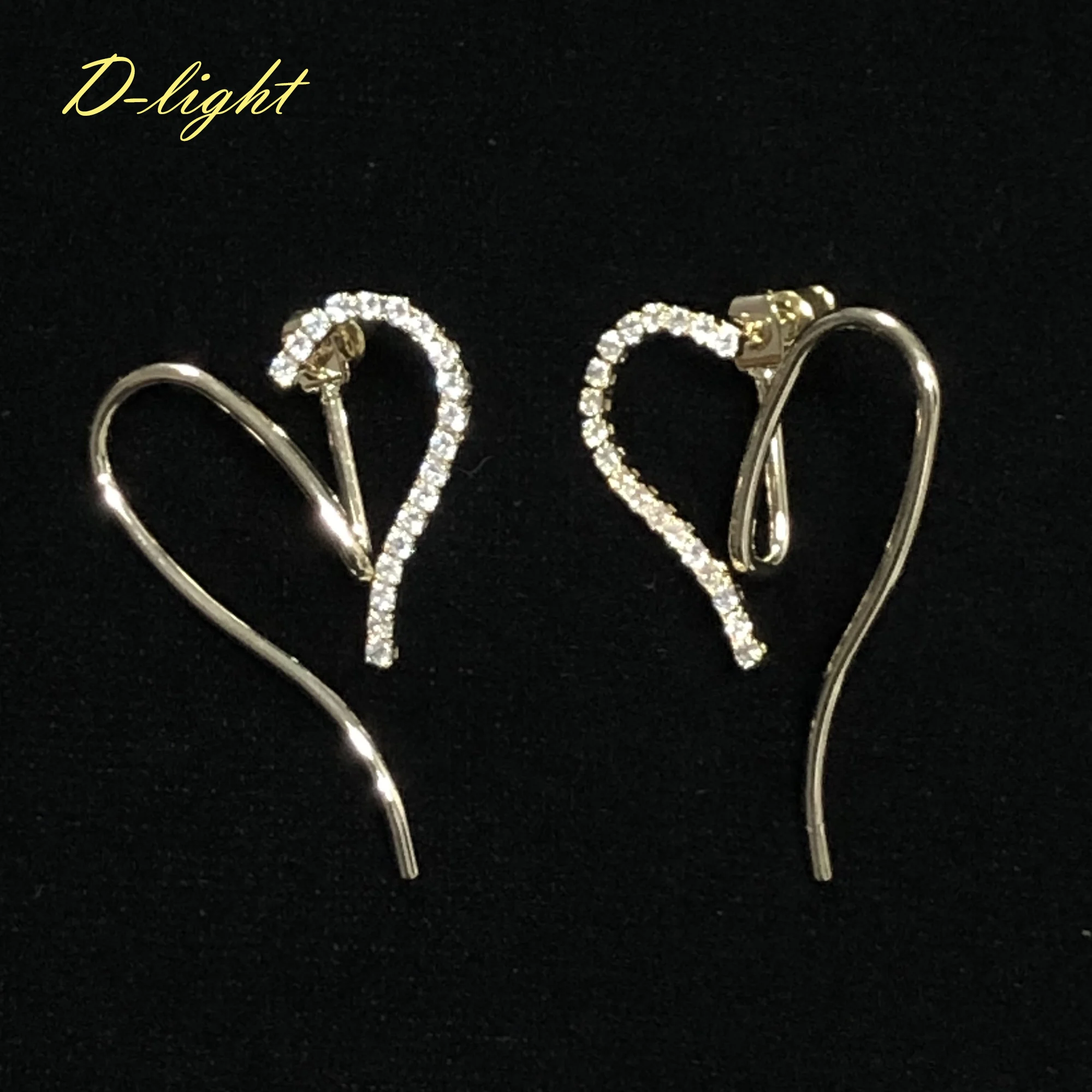 Серьги женские из серебра 925 пробы с позолоченными медными вставками