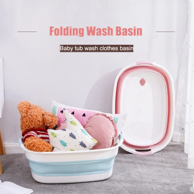 Нескользящая портативная складная детская ванночка для домашних животных
