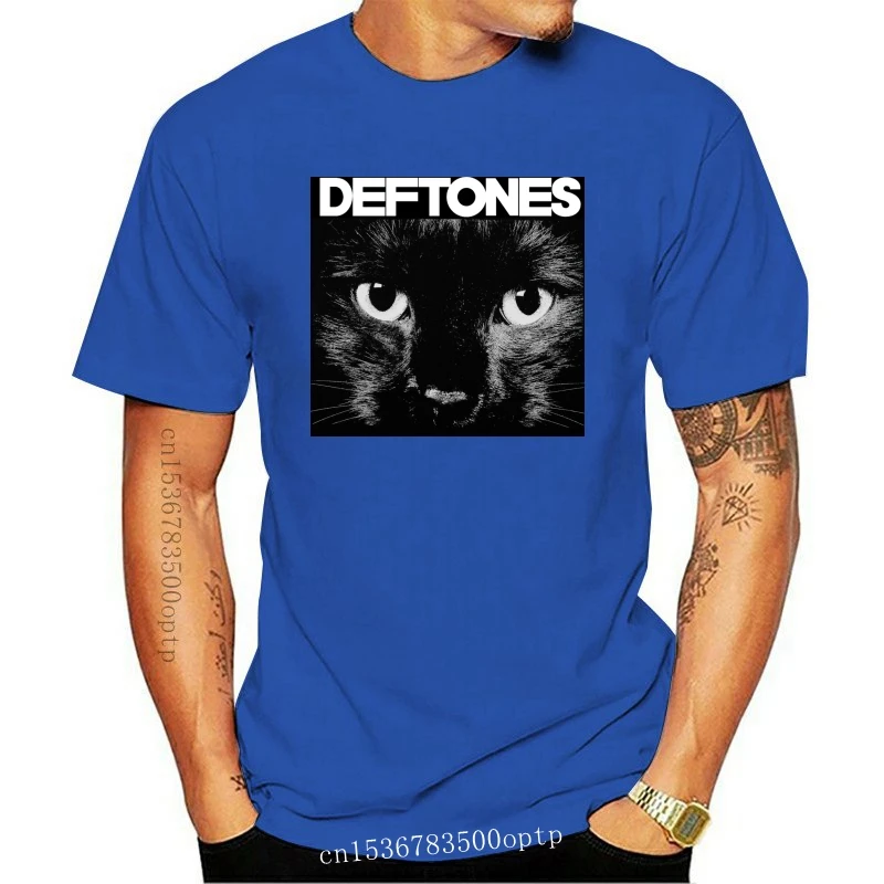 

New Clothing Deftones T Shirt Sphinx Cat Eyes Album Cover Band Logo Official Mens Black
