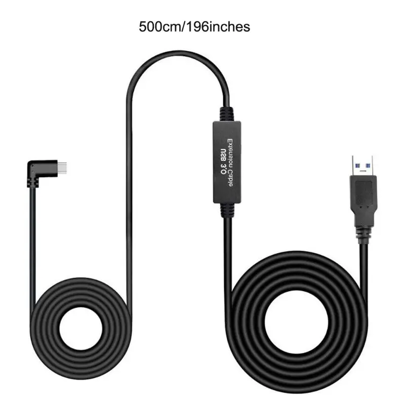 5 м USB 3 0 для типа C кабель зарядки данных мобильного телефона O culus Quest Link VR 24BB |