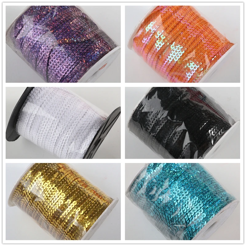 4 мм 10 ярдов лазерные блестки для рукоделия аксессуары шитья свадебных платьев
