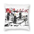 Двусторонняя наволочка для подушки с рисунком Токийский Манга
