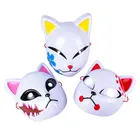 Маски для косплея из аниме рассекающий демонов Kimetsu no Yaiba, костюмы на Хэллоуин, аксессуары, пластиковые реквизиты, подарки для рождественской вечеринки