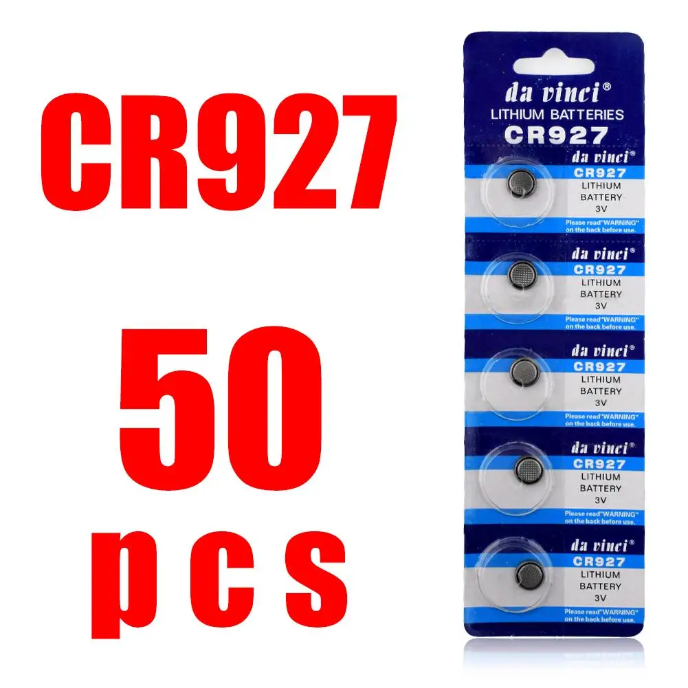 Литий-ионные кнопочные батарейки CR927 927 DL927 BR927 ECR927 5011LC 50 шт. 3 в CR | Электроника