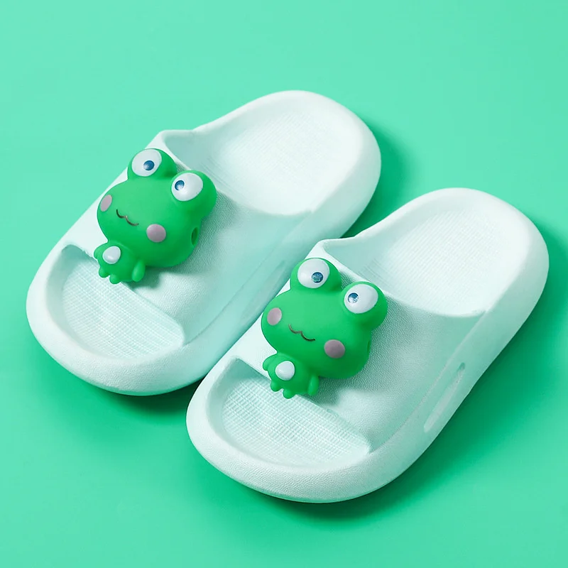 

New Summer Kids Sandals Girls Cute cartoon animal Rabbit Beach Slippers Boys Duck Slippers for Bath Swimming Indoor Size 25-35