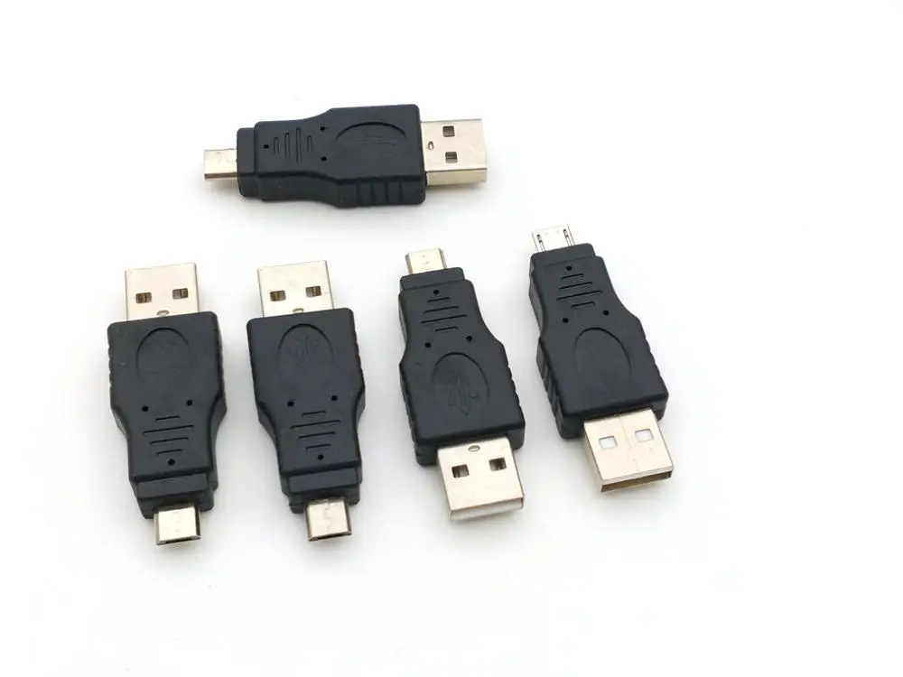 5 шт. Новый USB 2 0 A штекер к Micro контактный разъем адаптера|male plug|male malemale to male |