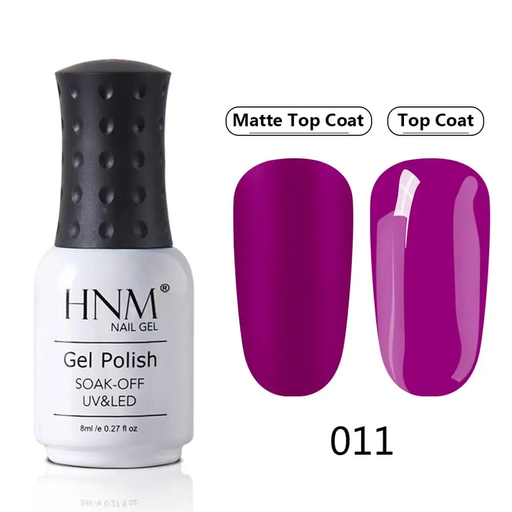 PP011 HNM Blue Purple Matte Effect Gel Nail Polish Need Matt Top Coat Base Semi Permanent UV LED Lamp Hybrid Varnishes Lacquer Gellak - Цвет: PP011