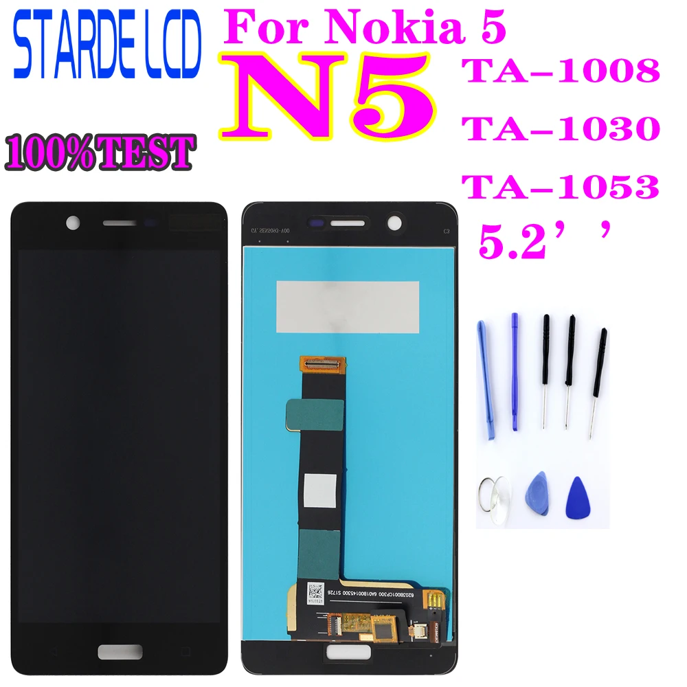 Тестирование AAA STARDE Замена ЖК дисплей для Nokia 5 N5 TA 1008 1030 1053 Дисплей сенсорный Экран