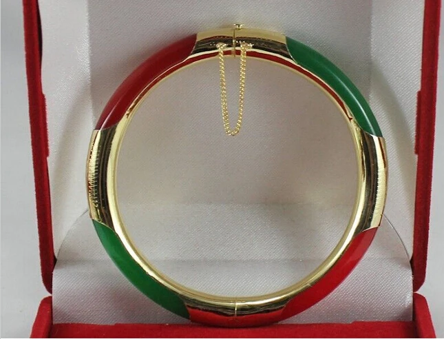 Красивый красный зеленый браслет 914 + +|Браслеты| |