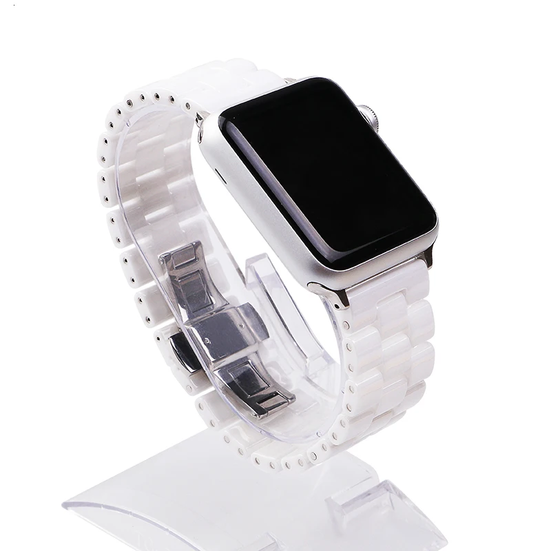 Керамический ремешок для часов 44 мм для Apple Watch 38 мм 42 мм умный ремешок для часов браслет керамический ремешок для часов iWatch 40 мм
