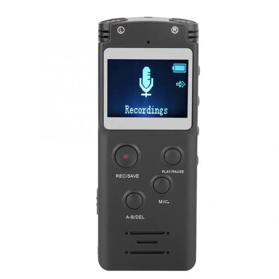 Цифровой аудио рекордер HIFI диктофон 8 ГБ профессиональный портативный MP3 FM для