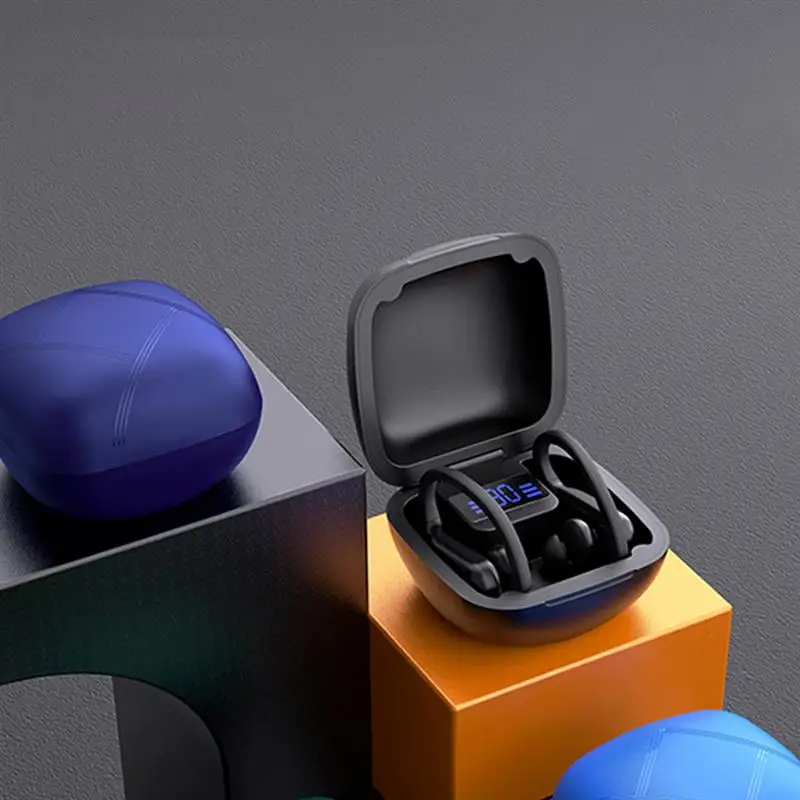

1 set of Wireless Earbuds with Charging Case Sports Earphones Wireless Headsets