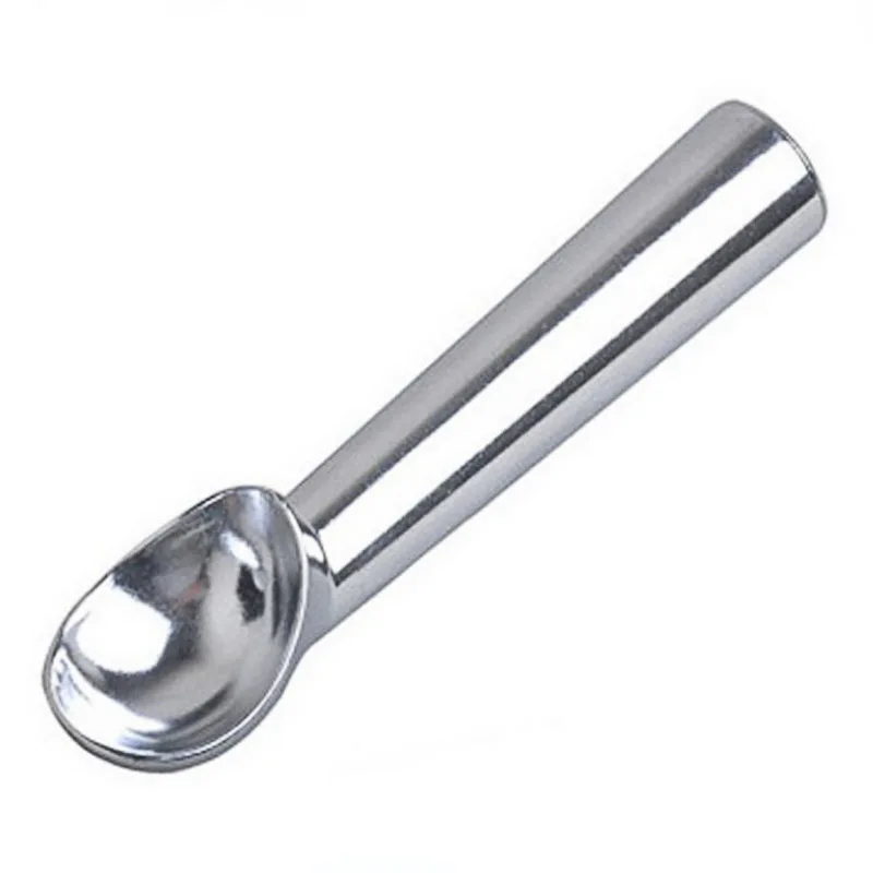 Hoomall Stainless Steel Ice Cream Spoon Portable Aluminum Alloy Non-stick Anti-feeze Ice Cream Baller Scoop Home Kitchen Tools - Цвет: 180x48mm sliver