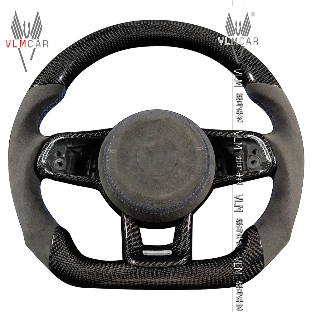 Автомобильное рулевое колесо VLMCAR из углеродного волокна под заказ для VW Golf MK7 MK7.5