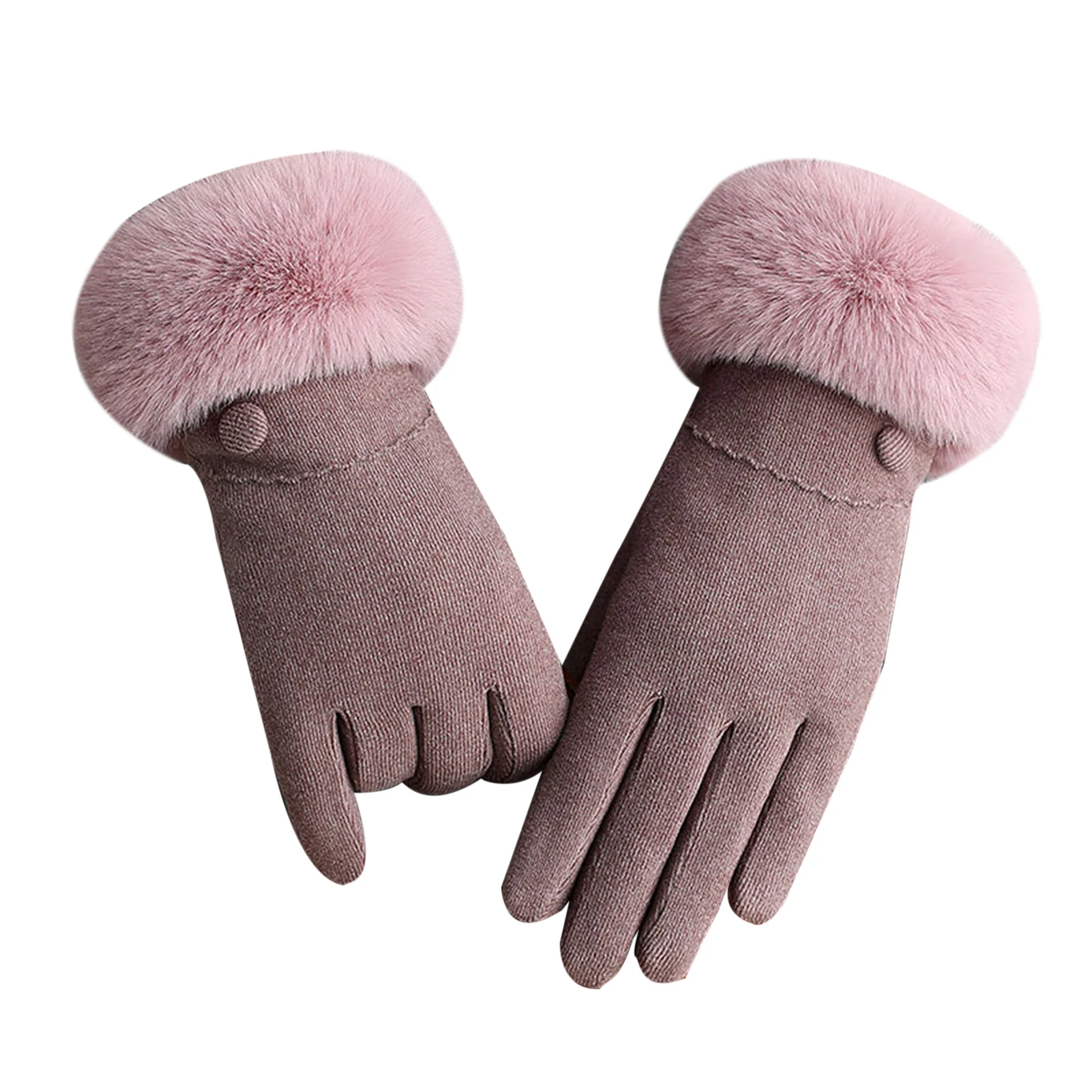 

Mittens Women's Winter Autumn Full Finger Cycling Riding Gloves Thicken Student Mittens Warm Windproof Gloves Long Wrist Glove