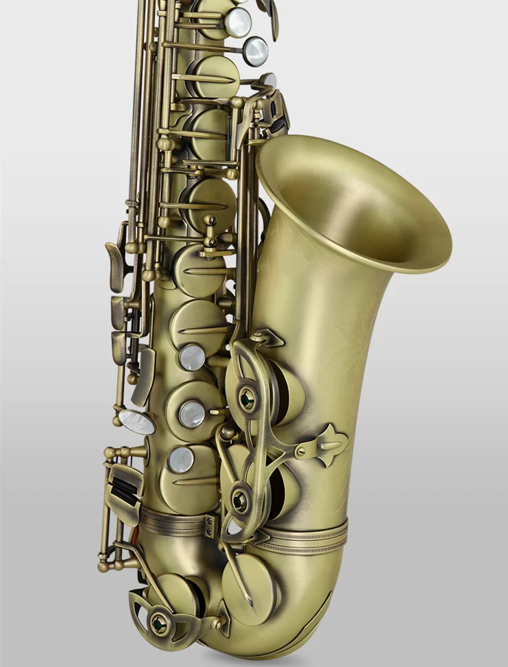 Высококлассная античная отделка Eb E-flat Alto саксофон Саксофон оболочка ключ