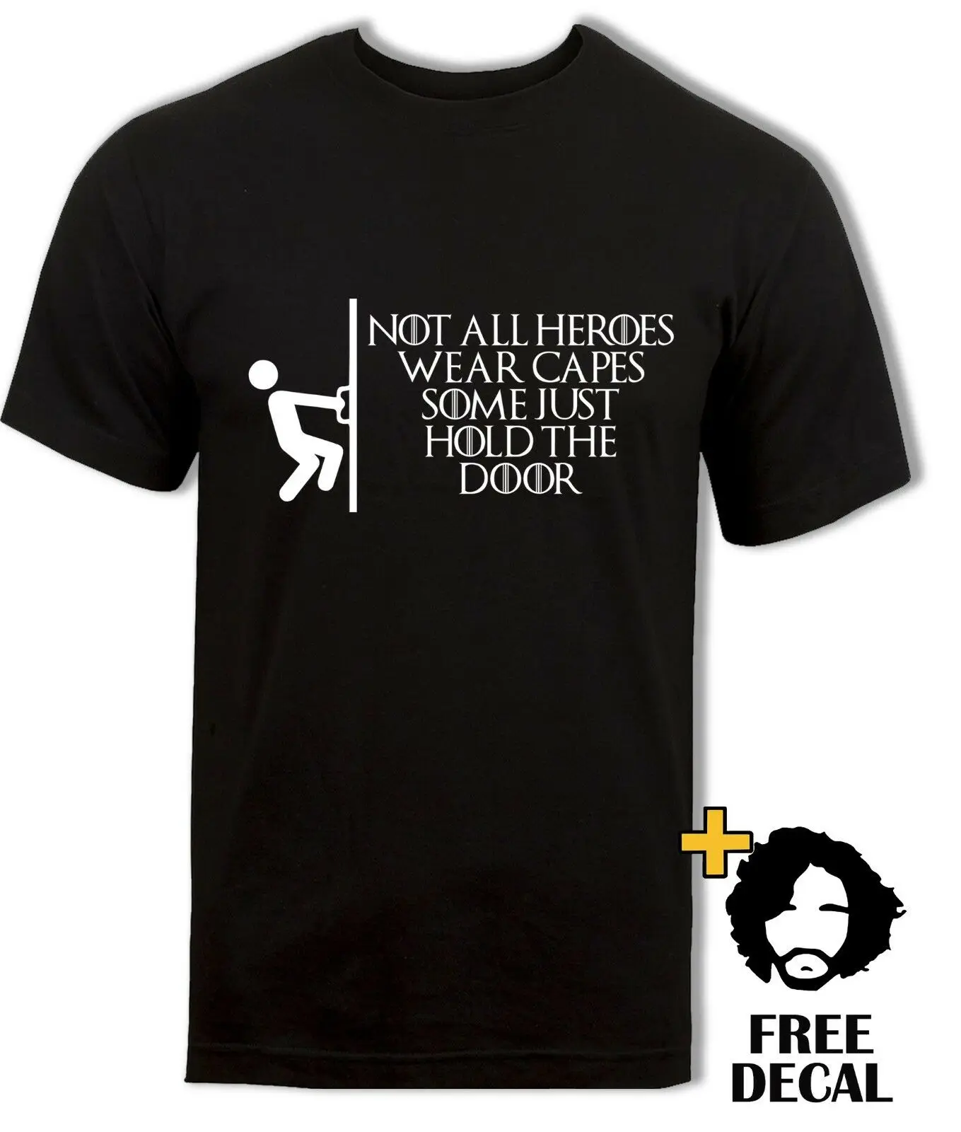 Hodor забавная футболка игра для престолов Подарочный Топ Jon Snow tee Мужская S-XXL 100%