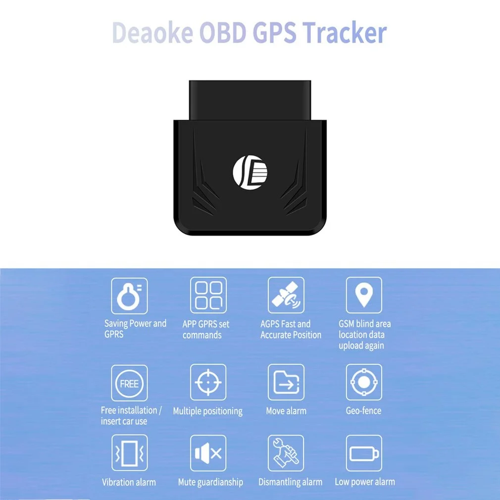 Tk306 micro OBD II бортовой GPS-трекер GSM GPRS устройство отслеживания и позиционирования