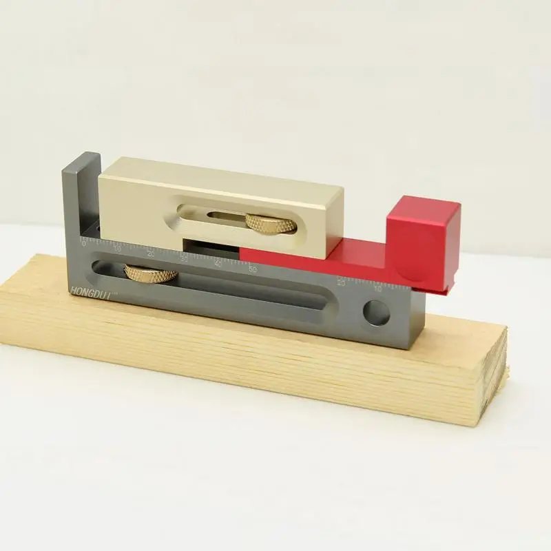 Настольная линейка с регулятором зазора прибор для измерения длины врезного и