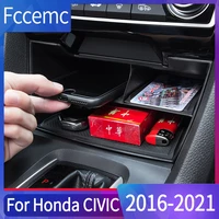 car gap storage box central control tiered organizer interior munti functional pocket auto accessories for honda civic 2016 2021