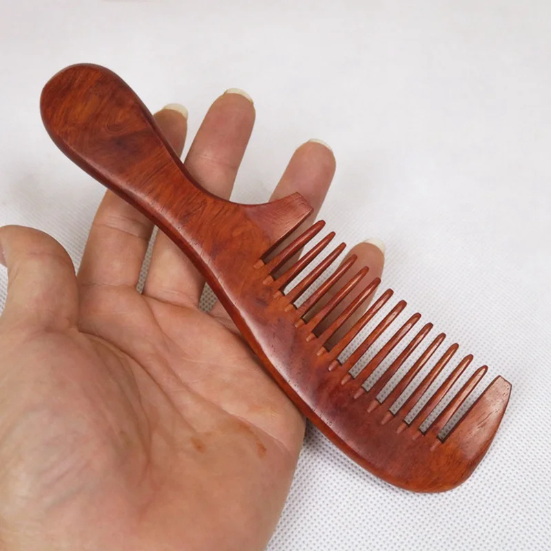 Гребень женский из сандалового дерева с широкими зубьями для распутывания