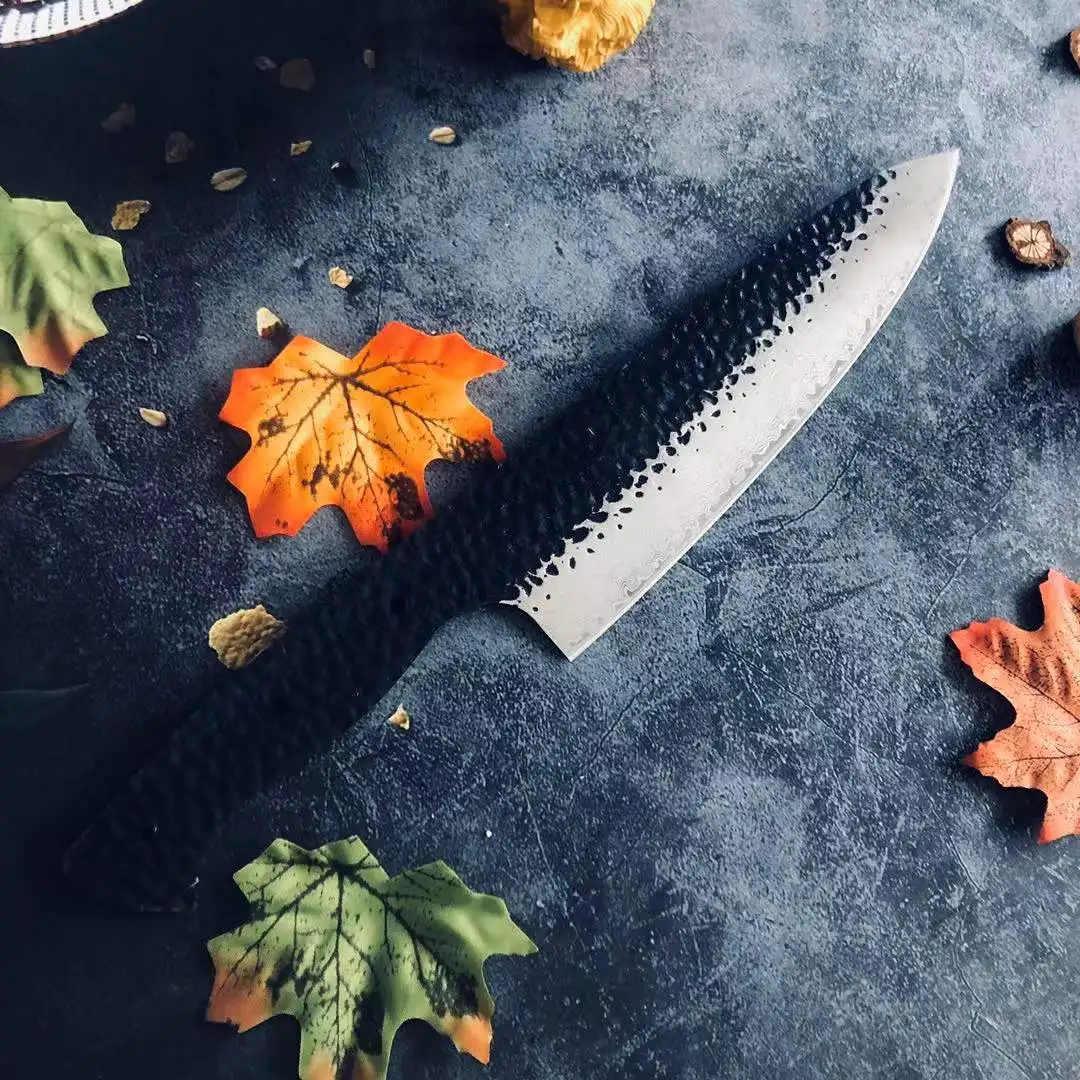 DIY лезвие кухонный нож из высокоуглеродистой нержавеющей стали 8 дюймов