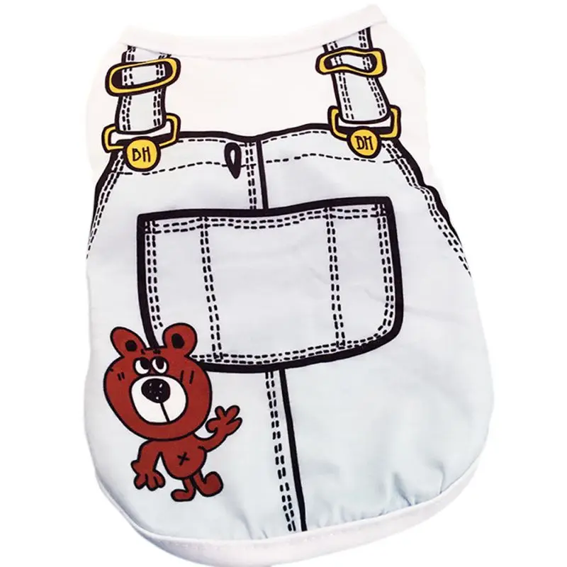 Pup Vest Shirts Pet Dog Clothes Hoodies Coats Funny Costumes Spring Clothing For Summer | Дом и сад