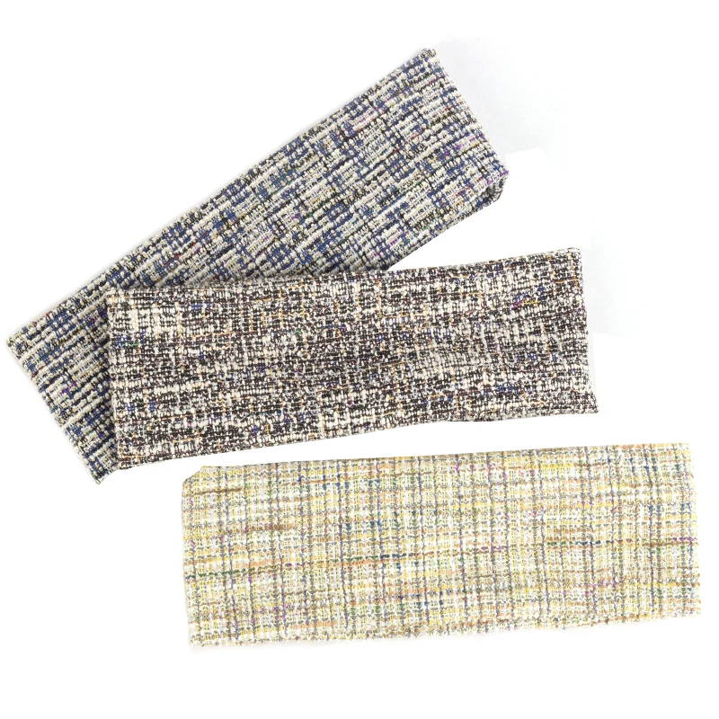 

Retro British Striped Bow Girl Headband Lattice Women Solid Headband Turban Elastic Headwear Head Wrap Women Hair Accessories