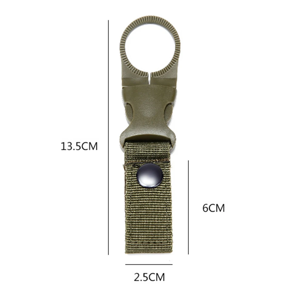 EDC Тактическое Военное Снаряжение нейлоновый карабин бутылка воды Держатель