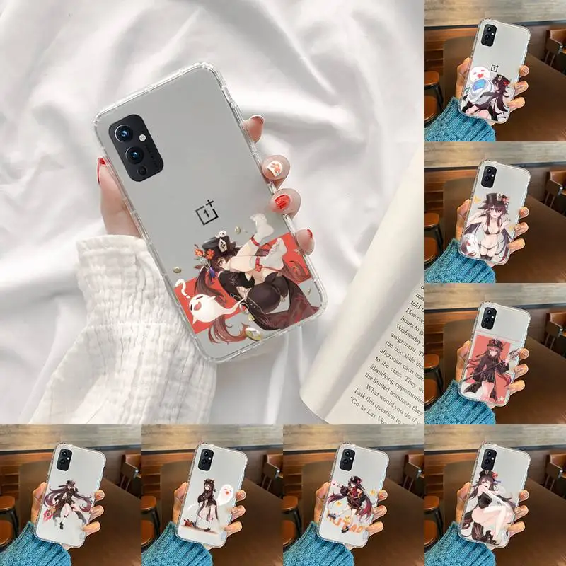 

Genshin Impact Hu Tao Phone Case Transparent For OnePlus 9 8 7 7t 8t Oppo find X3 X2 reno5 Vivo X60 X50 Pro MeiZu 17 16XS