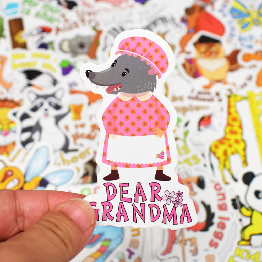 50 шт милые мультяшные животн