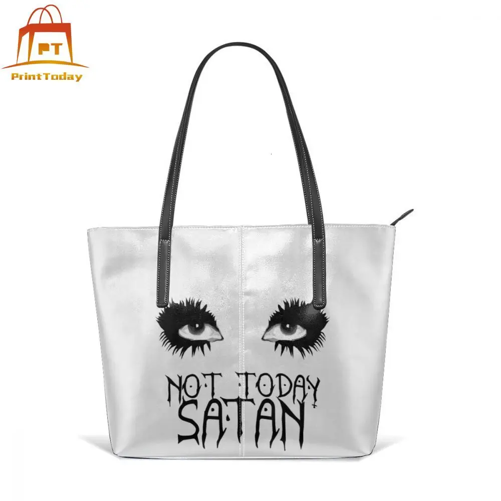 

Сатаны Сумки из натуральной кожи Not Today Satan Bianca Del Rio, сумки с высокой ручкой, Для женщин Университет кожаная сумка-тоут сумка для подростков, т...