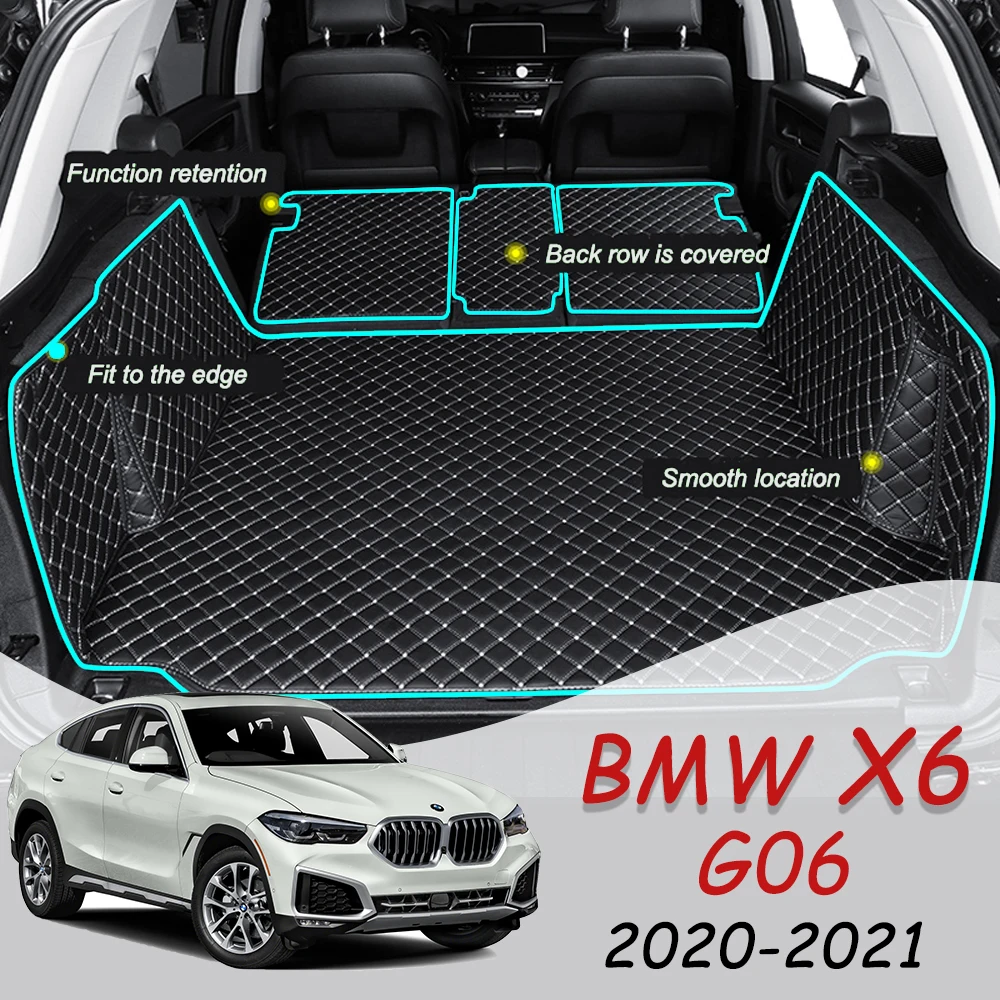 

For BMW X6 G06 2020-2021 Car Boot Mat Rear Trunk Liner Cargo Floor Carpet Tray Protector Accessories Mats
