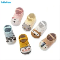 6pairs 0 3year autumn and winter new cartoon shallow mouth anti drop childrens boat socks infant low cut floor socks