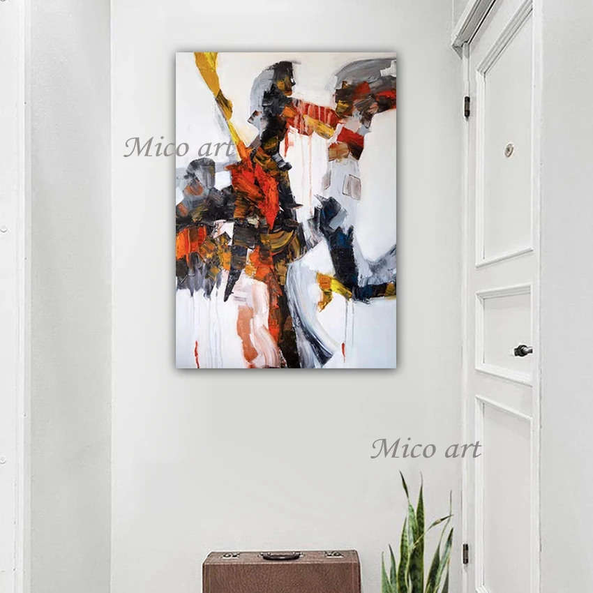 

Latest Abstract Hand Drawn Figure Art Unframed Oil Painting Modern Home Decoration Acrylic Paintings Artwork Textured Wall Art