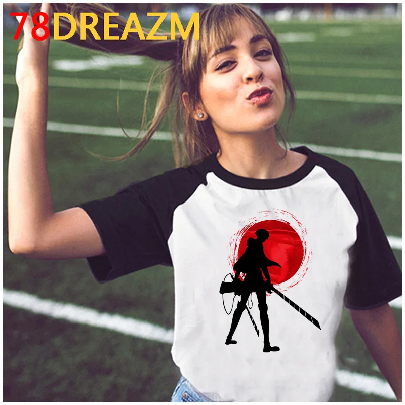 

Attack on Titan t-shirt femme ulzzang streetwear print aesthetic t shirt summer top graphic tees women aesthetic