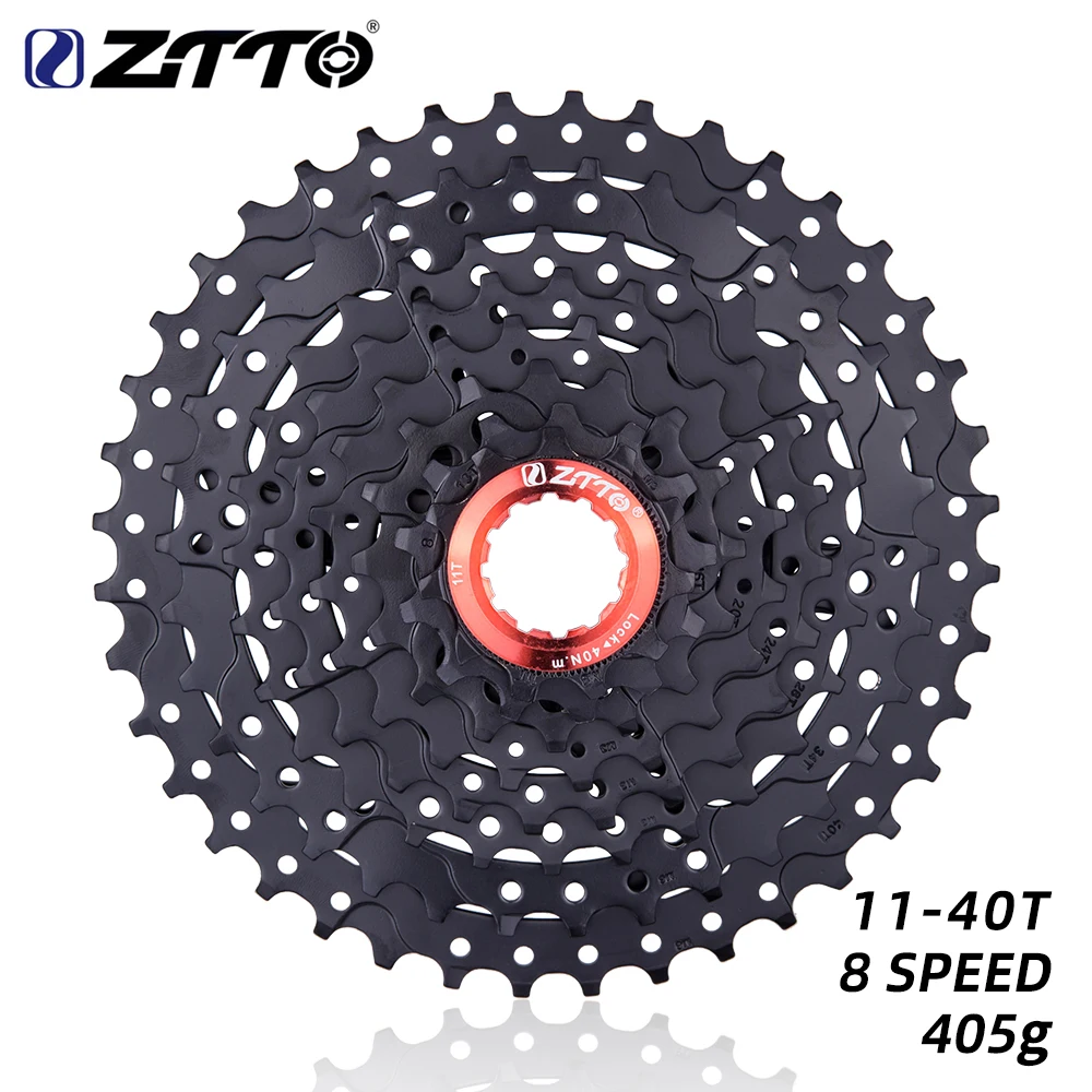 ZTTO MTB 8 скоростная кассета 11 40 Black Freewheel 40T k7 легкая и прочная для M410 X4 HG кассеты