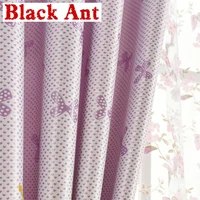 girls curtain room cute bow knot pattern for window bedroom jacquard curtain for living room shade custom made x10740