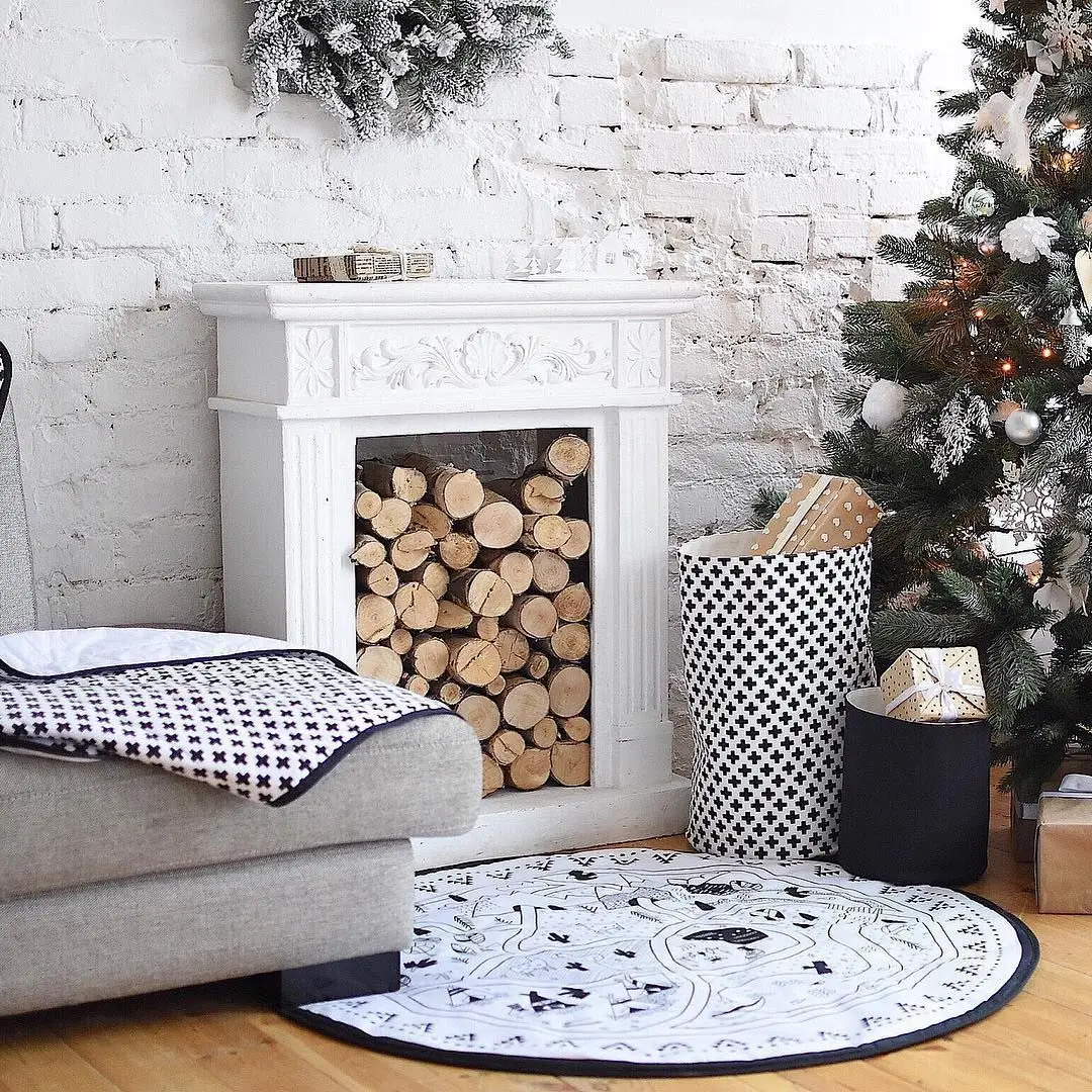 

INS New Large Graffiti Village Game Mat Children DIY Handmade Toy Mat Baby Interactive Play Climbing Pad