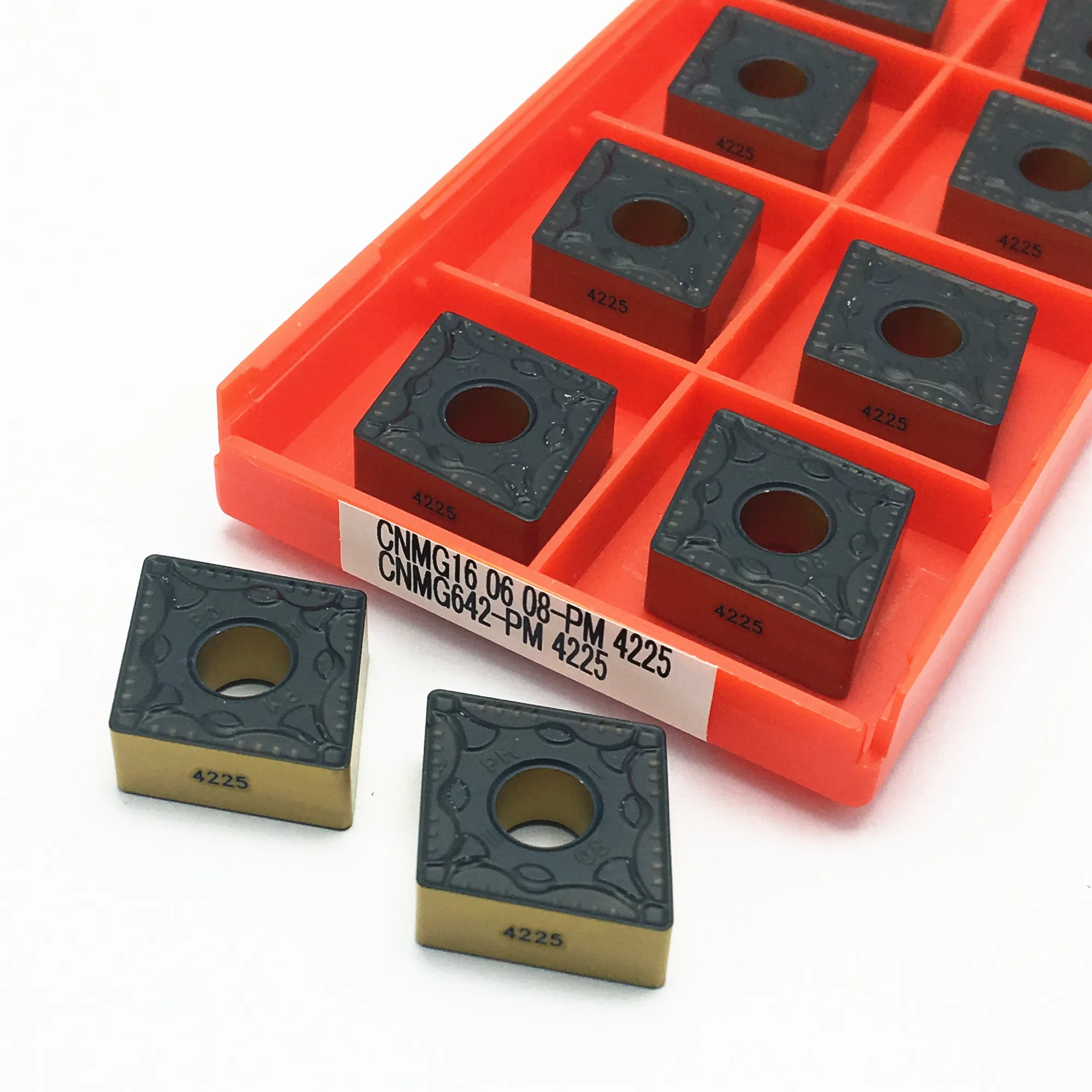 

10PCS CNMG160608 PM 4225 CNC Carbide Insert Turning Blade Lathe Cutting Insert Tool CNMG 160608 PM4225
