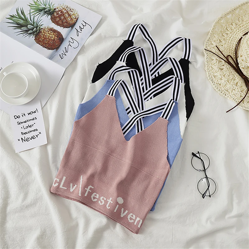 Женский жилет с принтом GLAUKE летний укороченный топ майка надписью перекрестной