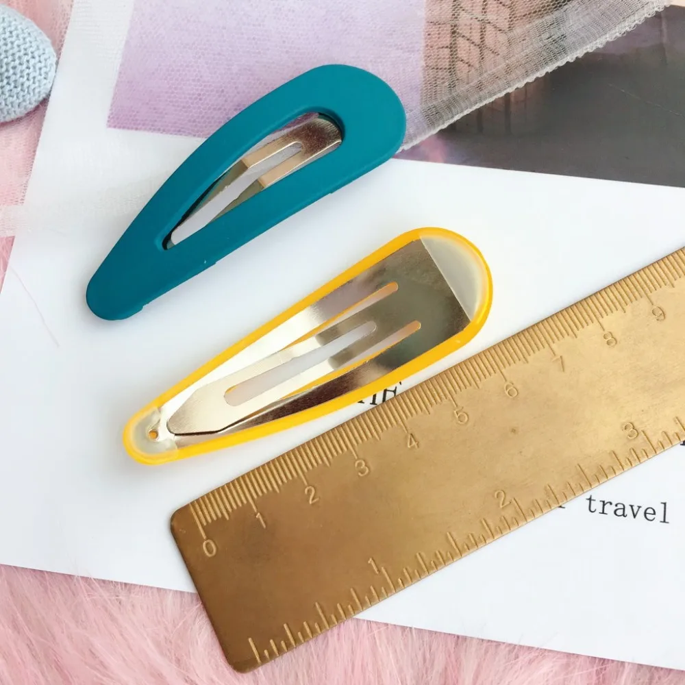 Hair Clip Hairpin For Women Girl Acrylic Solid Geometric Korean Handmade Fashion Head Accessories Mujer Wholesale | Аксессуары для