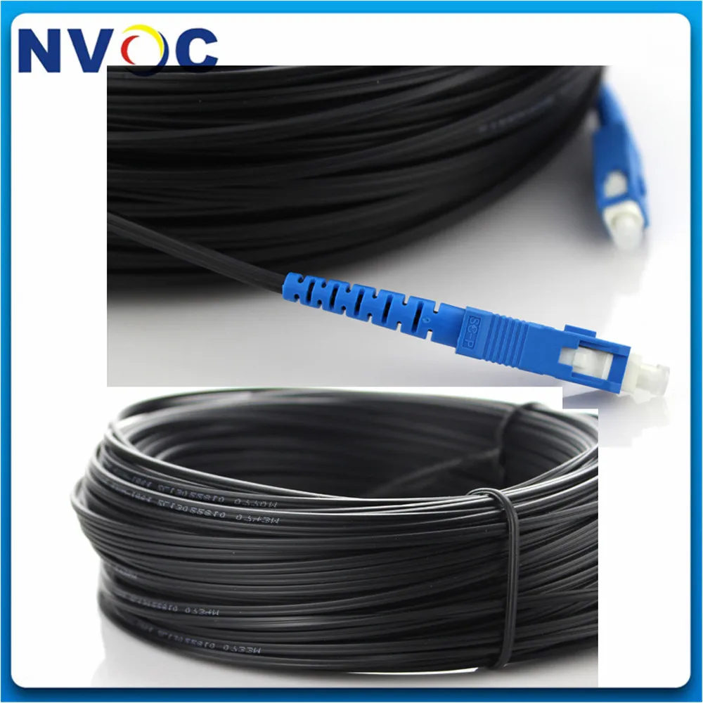 100 м 1 ядро FTTH наружный волоконно оптический кабель патч корд SC/UPC К G657A1 LSZH Jacket Simplex